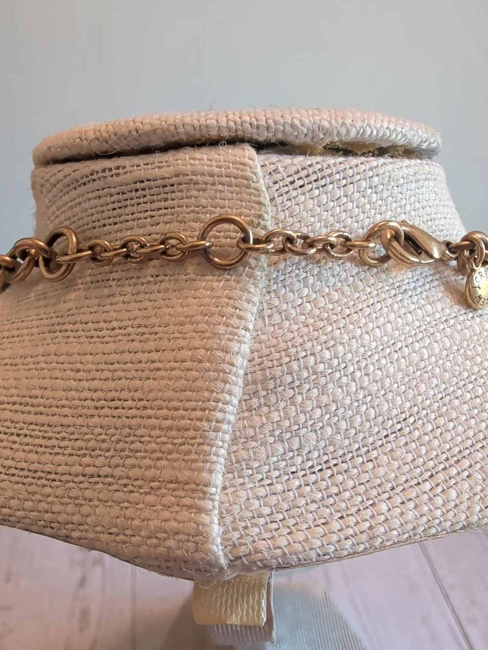 J. Crew Gold Chain with Brown & Black Tortoiseshell Links Necklace